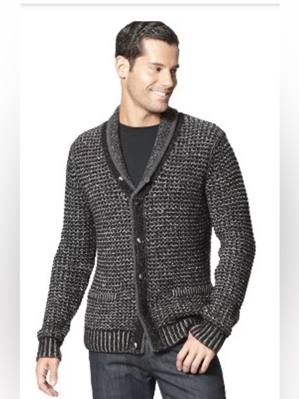 Rag & Bone x Neiman Marcus Men’s Wool Blend Shawl Collar Cardigan Size L